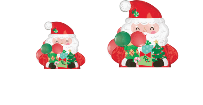 Santa with Gifts Balloon
