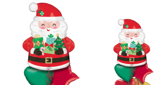 Santa with Gifts Balloon