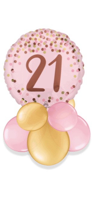 Pink Sparkle 21 Balloon