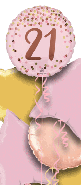 Pink Sparkle 21 Balloon