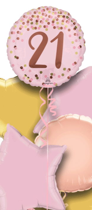 Pink Sparkle 21 Balloon