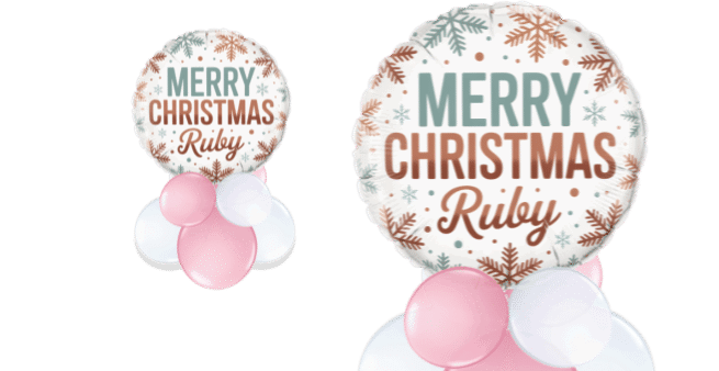 Merry Snowflakes Balloon