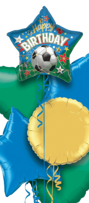Birthday Football Star Balloon