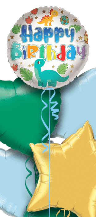 Friendly Dino Birthday Balloon