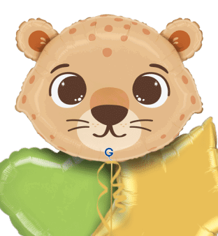 Cheetah Head Balloon