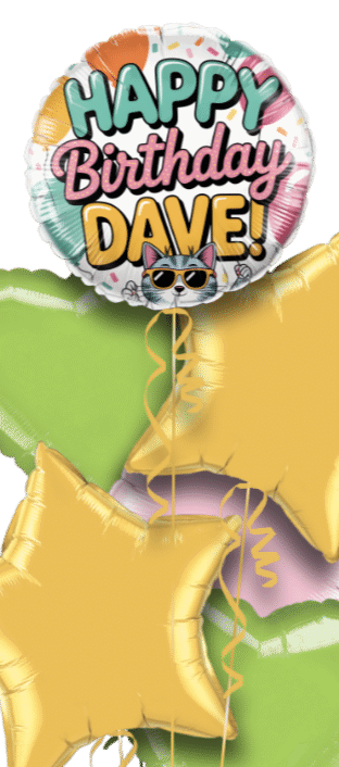 Cool Cat Birthday Balloon