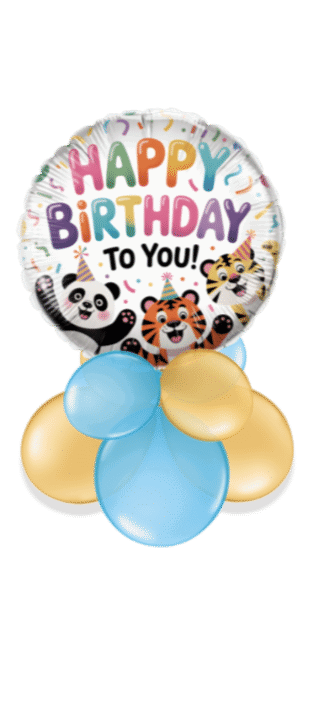 Happy Birthday To You Party Animals Balloon