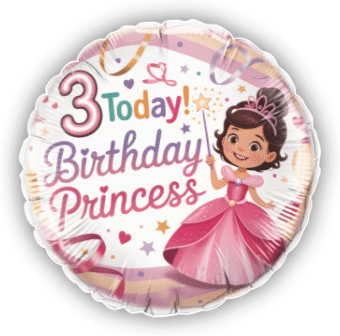 Three Today Birthday Princess