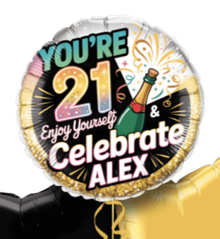 21st Birthday Celebration Balloon