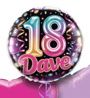 Vibrant 18th Birthday Celebration Balloon
