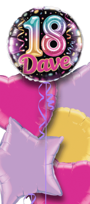 Vibrant 18th Birthday Celebration Balloon