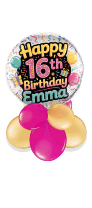 Vibrant Sixteenth Celebration Balloon