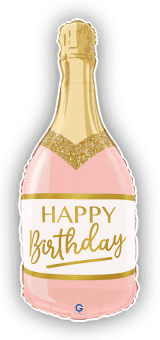 Pink Gold Birthday Champagne