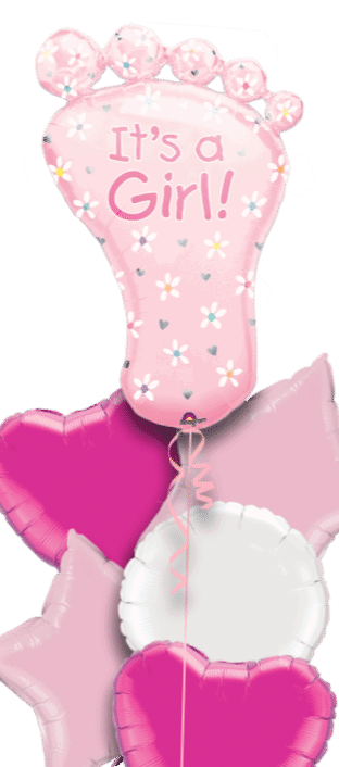 Its a Girl Baby Foot Balloon