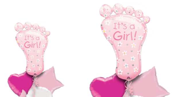 Its a Girl Baby Foot Balloon