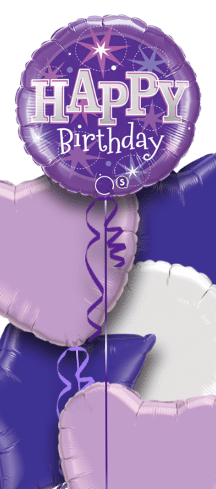 Birthday Bright Purple Balloon