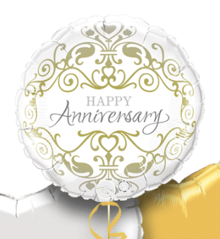 Anniversary Gold and Silver Balloon