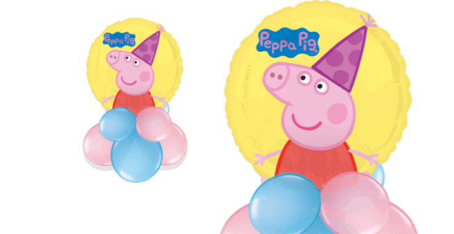 Peppa Pig Party Hat Balloon