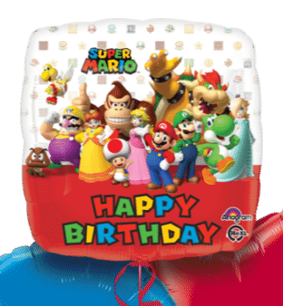 Happy Birthday Super Mario Crew Balloon