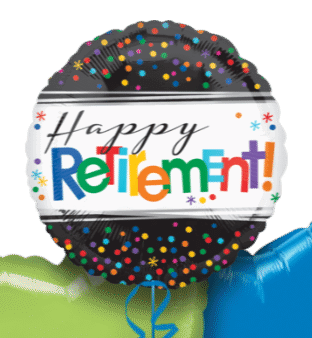 Happy Retirement Dots Balloon