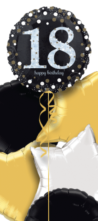 Glimmer Confetti 18th Birthday Balloon