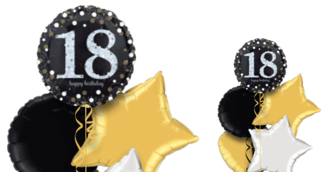Glimmer Confetti 18th Birthday Balloon