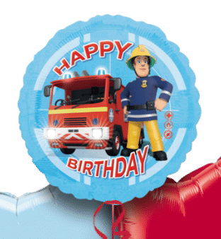 Happy Birthday Fire Man Sam Balloon