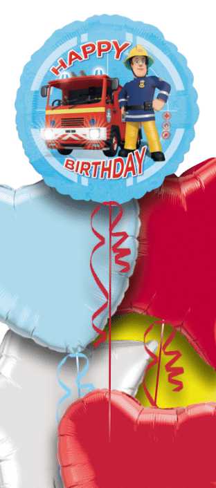 Happy Birthday Fire Man Sam Balloon