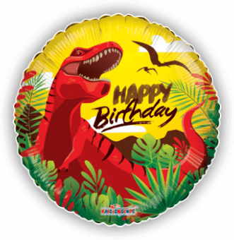 Happy Birthday Bright Dinosaur