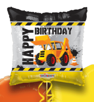 Happy Birthday Construction  Tractor Balloon