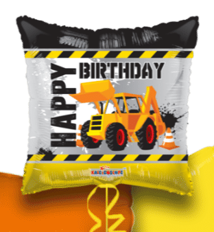 Happy Birthday Construction  Tractor Balloon
