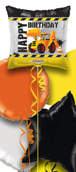Happy Birthday Construction  Tractor Balloon