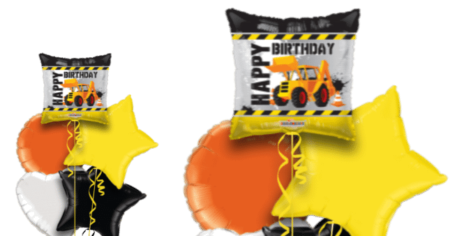 Happy Birthday Construction  Tractor Balloon