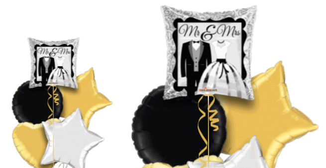 Mr & Mrs Dress And Suit Balloon
