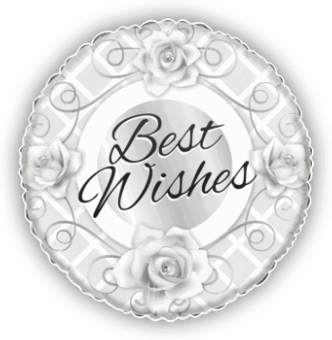 Silver Roses Best Wishes