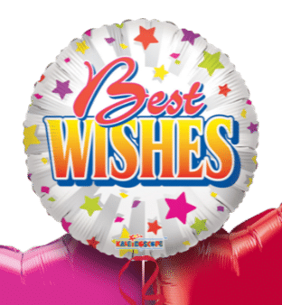 Best Wishes Star Burst Balloon