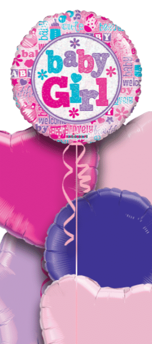 Baby Girl Shimmer Balloon