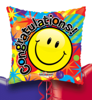 Congratulations Smiling Celebration Balloon