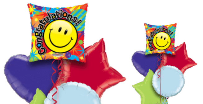Congratulations Smiley Celebration Balloon