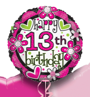 Happy 13th Birthday Girl Balloon