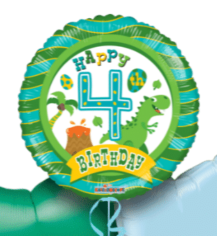 4th Birthday Boy Balloon