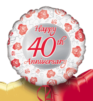 Happy 40th Anniversary Balloon