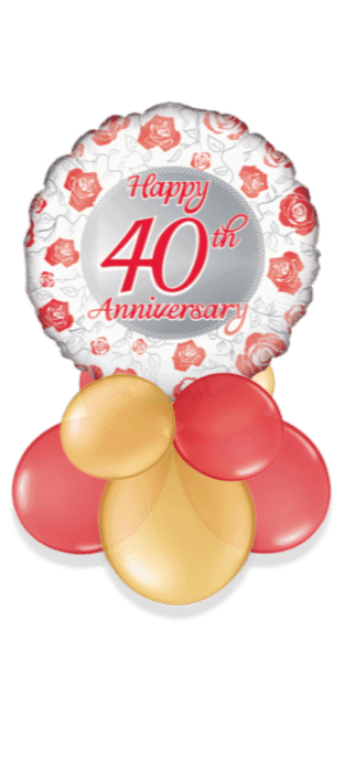 Happy 40th Anniversary Balloon