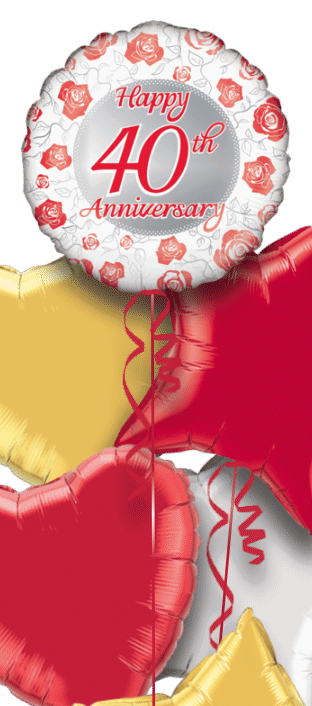 Happy 40th Anniversary Balloon