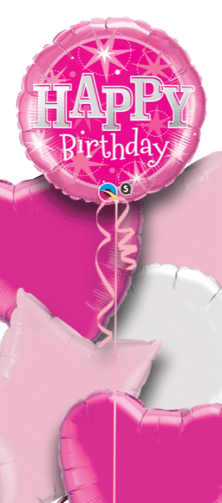 Pink Birthday Bright Balloon