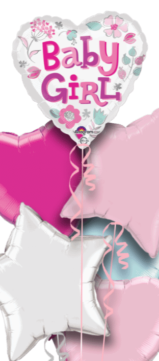 Baby Girl Heart Balloon
