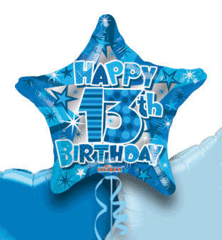 Happy 13th Bithday Star Balloon