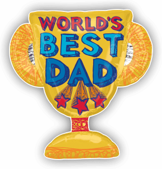 Best Dad Trophy Balloon