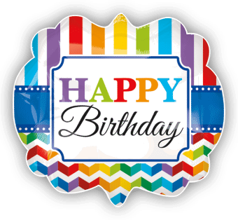Bright Stripes Birthday