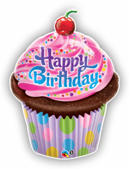 Birthday Frosted Cupcake
